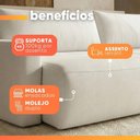Ver mais imagens de Sofá Cama 3 Lugares 2,30m Orgânico Belissimo Bege / Marrom