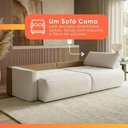 Ver imagem 7 de Sofá Cama 3 Lugares 2,30m Orgânico Belissimo Bege / Marrom