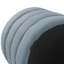 Ver imagem 6 de Puff Decorativo Redondo Mid Bouclé Azul Claro - Nexta Casa
