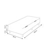 Somiê Cama Box com Baú Solteiro Lucas Home Rústica 88x188x42cm - 3