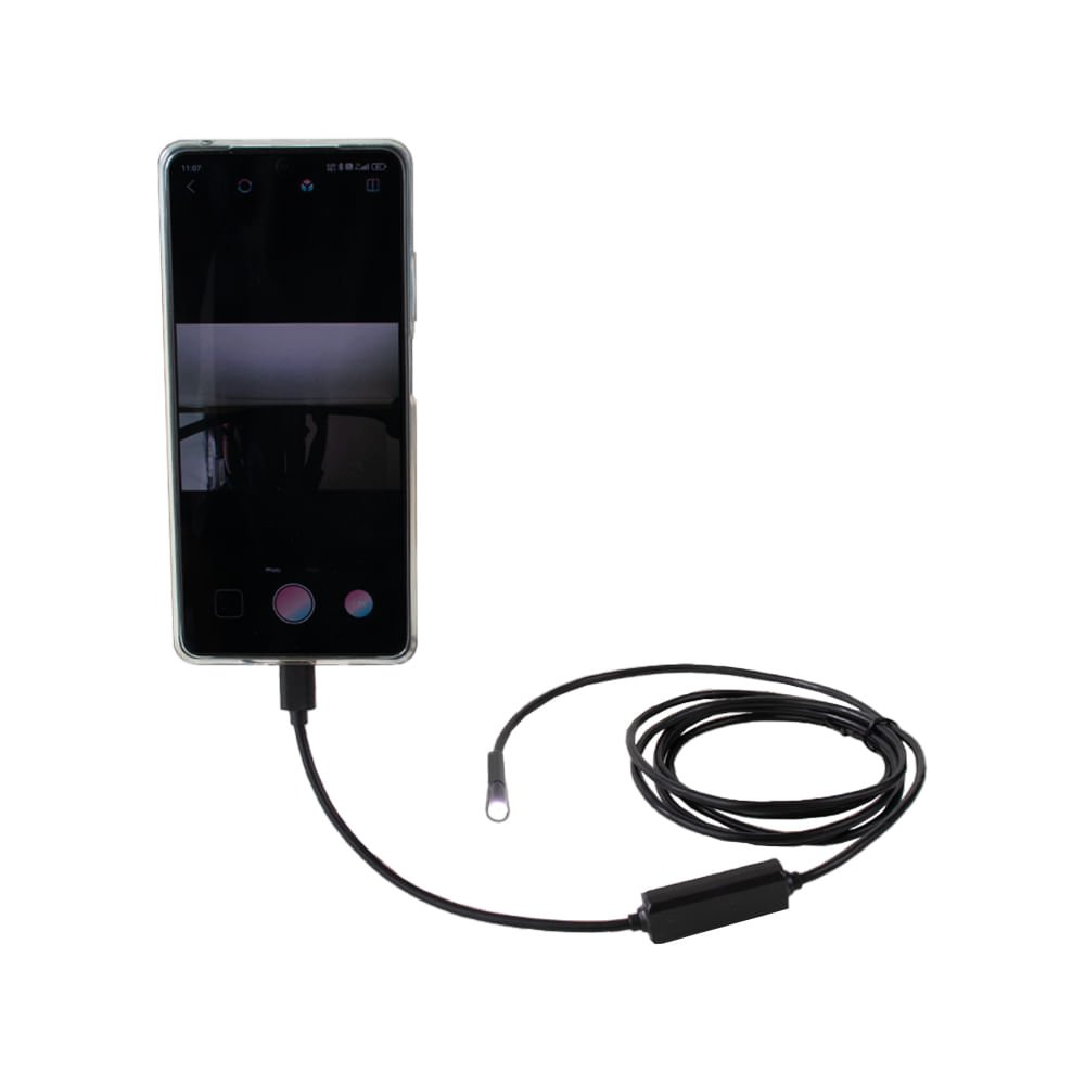 Endoscópio/boroscópio para Smartphones Ios Lente 5.5mm com Led Cabo 5m P10-5m5.5-ios