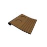 Bandeja Apoio Braço Sofá Suporte Esteira Flexível Madeira MDF Grosso 6mm C/ Porta Copos Marrom Mel - 4