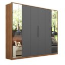 Ver imagem 1 de Guarda-Roupa Dermatez Atrice 6 Portas Com 2 Portas Em Espelho D66012K