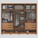 Ver imagem 3 de Guarda-Roupa Dermatez Atrice 6 Portas Com 2 Portas Em Espelho D66012K