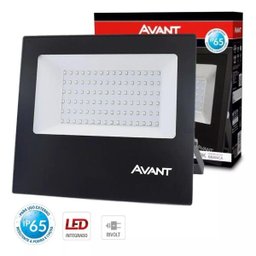 REFLETOR LED SLIM 100W 3000K BRANCO QUENTE IP65 AVANT - 2