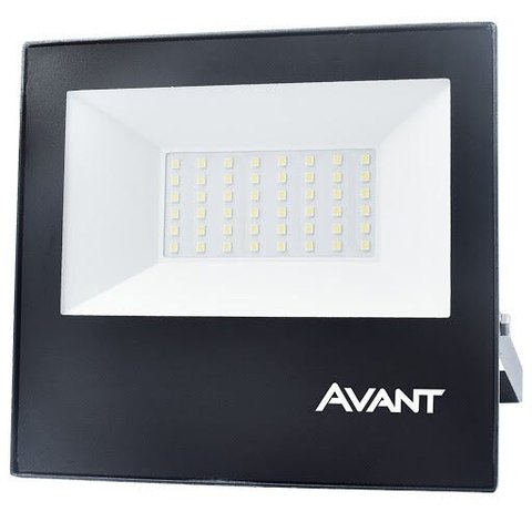 REFLETOR LED SLIM 100W 3000K BRANCO QUENTE IP65 AVANT