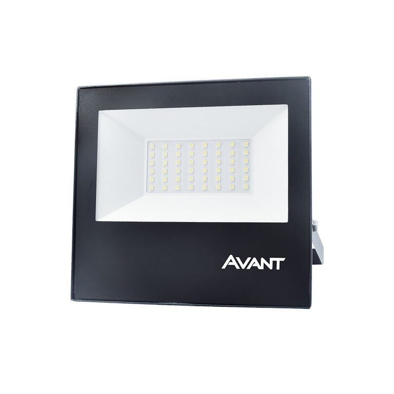 REFLETOR LED SLIM 100W 3000K BRANCO QUENTE IP65 AVANT
