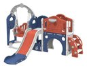 Ver imagem 1 de Playground Infantil 6 em 1 Parquinho 224cm Escorregador:vermelho