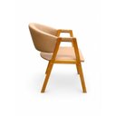 Ver imagem 3 de Kit 2 Cadeira Sala de Jantar Roma Corano Factor Marrom Claro
