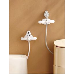 Organizador Enrolador Cabos e Fios Eletrodomésticos 2 Pçs - Branco - 2 Organizador Enrolador Cabos e Fios Eletrodomésticos 2 Pçs - Branco - 2