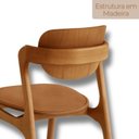 Ver imagem 5 de Conjunto com 2 Cadeiras em Madeira Celeste Gold Marrom/Star Caramelo/Imbuia