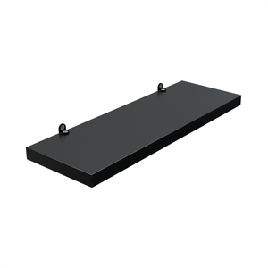 1 Prateleira Preta 30X10 Com Suporte Flutuante Mdf  Organizadora Decoração Cozinha Quarto Banheiro
