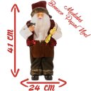 Ver imagem 2 de Boneco Natal Papai Noel Artesão Em Tecido 41cm