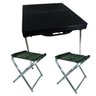 Mesa Dobrável 2 Banquetas Camping Praia Maleta Zaka - 1