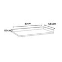 Ver imagem 2 de Tampo para Balcão de Canto 93cm Cozinha Modulada Cristal Mdf Cor:ébano