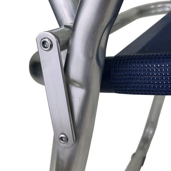 Cadeira Alumínio Reforçada Cancun Plus Laranja  Zaka 120Kg - 5
