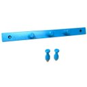 Ver imagem 2 de Cabideiro de Parede em Madeira Bolsa Roupa Closet Azul