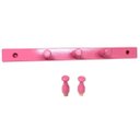 Ver imagem 2 de Cabideiro de Parede em Madeira Bolsa Roupa Closet Rosa