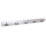 Cabideiro de parede em Madeira Bolsa Roupa Closet Branco - 1