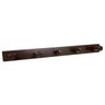 Cabideiro de Parede em Madeira Bolsa Roupa Closet Marrom - 1