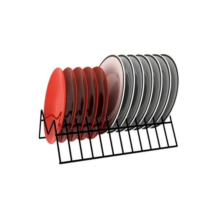 Suporte Para Pratos Vertical Preto