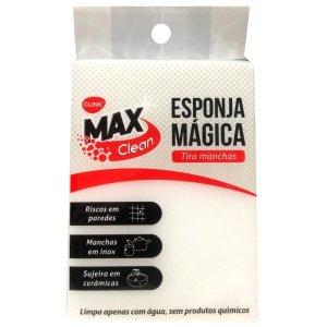Kit 3 Esponja Mágica Branca Tira Manchas Max Clean Clink