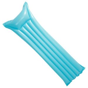 Boia Colchão Bronzeador Inflável Azul Praia Piscina