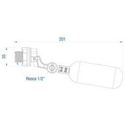Torneira Bóia De 1/2 (dn15) Para Pequenos Reservatórios - 2
