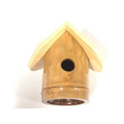3 Ninhos Casa de Bambu para Pássaros Canários Artesanato - 2