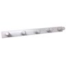 Cabideiro de Parede em Madeira Bolsa Roupa Closet Branco - 1