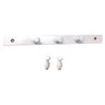 Cabideiro de Parede em Madeira Bolsa Roupa Closet Branco - 2