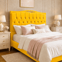 Ver imagem 1 de Cabeceira Cama Casal Queen Greta 160cm Estofada Suede Design Clássico