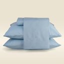 Ver imagem 1 de Jogo de Cama Stripes Microfibra Azul - a\Casa Jogo de Cama Stripes Casal Microfibra Azul - a\Casa