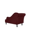 Ver imagem 2 de Recamier Decorativo Divã Olivia Suede Marsala Pés Madeira Ms Decor