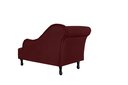 Ver imagem 2 de Recamier Decorativo Divã Olivia Suede Marsala Pés Madeira Ms Decor