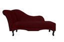 Ver imagem 1 de Recamier Decorativo Divã Olivia Suede Marsala Pés Madeira Ms Decor