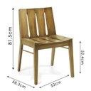Ver imagem 3 de Cadeira Paty Castanho Oregon e Cacau - Datelli Design