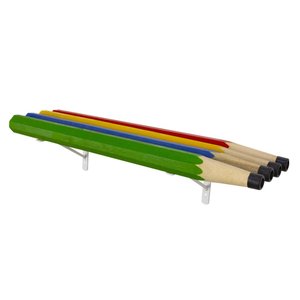 Prateleira Organizadora Decorativa Quarto Infantil Lápis Cor:colorido