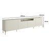 Rack para Sala 4 Portas Lisas Mdf L220 X A65cm - 3