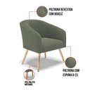 Ver imagem 3 de Cadeira Sala de Jantar Pé Palito Natural Stella Bouclê D03 - D'Rossi Cor Verde Pistache