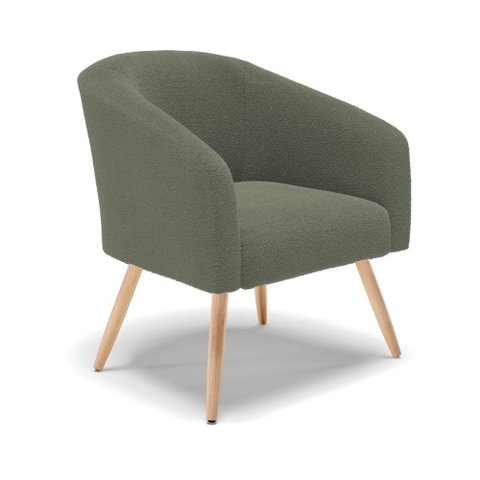 Cadeira Sala de Jantar Pé Palito Natural Stella Bouclê D03 - D'Rossi Cor Verde Pistache