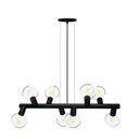 Ver imagem 4 de Lustre Pendente Taschibra Amora Preto para 8 Lâmpadas E27 Bivolt