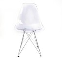 Ver imagem 2 de Conjunto com 2 Cadeiras Eames Transparente - Base Eiffel Cromada