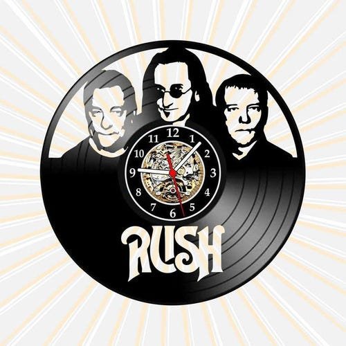 Relógio Parede Rush Bandas Rock Progressivo Musica Vinil Lp - 1