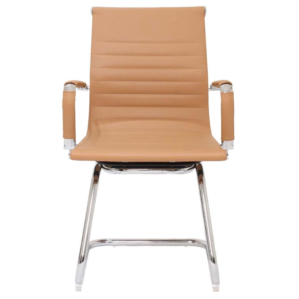 Kit Conjunto Cadeira de Escritório Presidente Eames Eiffel + 2 Cadeiras Interlocutor Fixas - 3