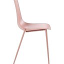 Ver imagem 4 de Kit com 4 Cadeiras em Polipropileno Miami Rosa/Rose