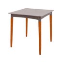 Ver imagem 1 de Mesa Tramontina Laura Rattan 70 Cm Polipropileno Camurça Pernas Madeira