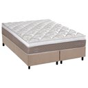 Ver imagem 1 de Cama Box King: Colchão Molas Masterpocket Ensacadas Herval C1624 + Base Crc Suede Clean (193x203)