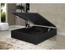 Ver imagem 4 de Cama Box Baú Casal Preto Sintético 42x138x188