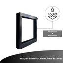 Ver imagem 3 de Janela Vitrô sem Vidro Maxim-Ar 50x50 Alumínio Preto 7cm Batente Banheiro Luxo